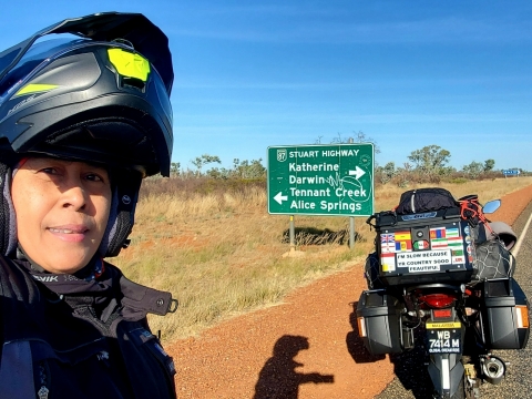 CROSSING AUSTRALIA WITH ANITA YUSOF